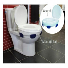 Tuvalet - Klozet Yükseltici Aparat - Kapaklı - Taharet Musluklu